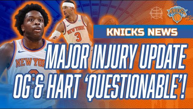 Major Knicks Injury News! Og Anunoby & Josh Hart Upgraded To 'Questionable' For Game 7 Vs Pacers!