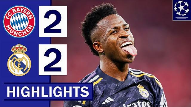 🔴⚪Bayern Munich Vs Real Madrid (2-2) Highlights: Vinicius 2X, Kane & Sane Goals!