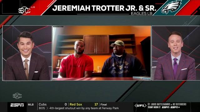 Espn Sc | Like Father, Like Son! - Jeremiah Trotter Sr. Was Excited To See His Son Draft By Eagles