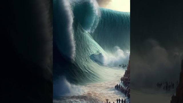What People Think Moses Splitting The Red Sea Looked Like Vs. What It Really Could’ve Looked Like 🤯