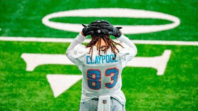 Wr Chase Claypool Makes His First Reception As A Dolphin | 2023 Week 8 Vs. Patriots