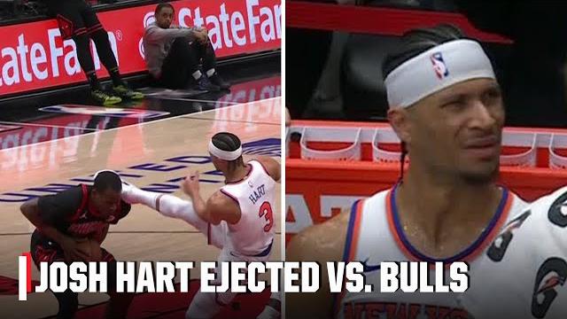 Josh Hart Ejected For Kicking Javonte Green In The Head | Nba On Espn