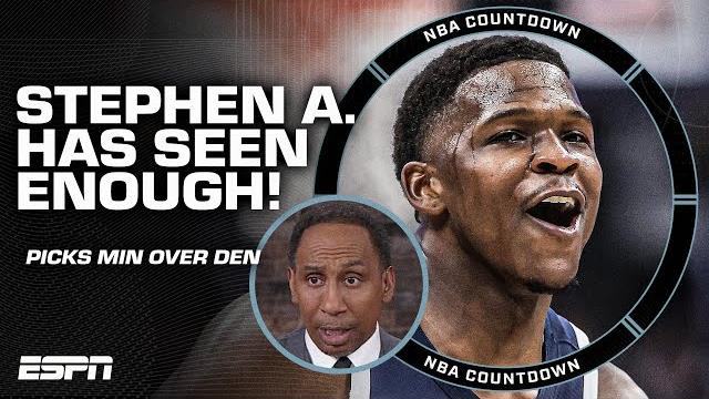 I've Seen Enough 🗣️ Stephen A. Picks Timberwolves Over The Nuggets 😱 | Nba Countdown